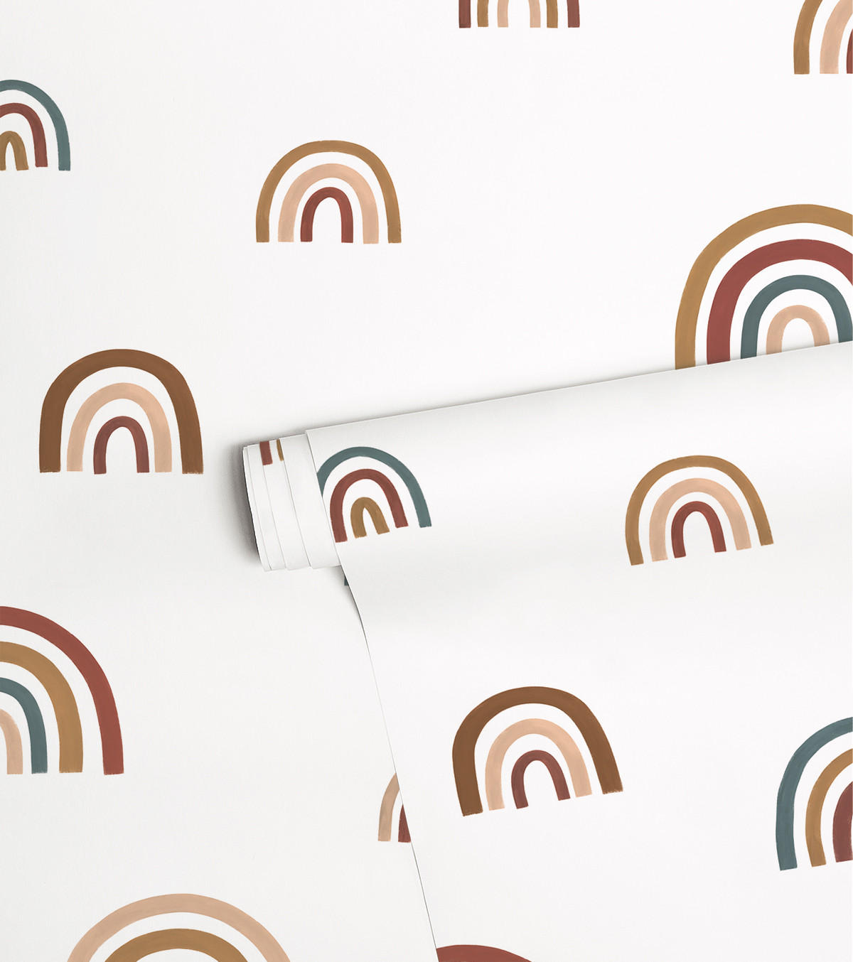 VLIESTAPETE Regenbogen 50 cm x 10 m, braun - Multicolor, Papier (50/1000cm) - Lilipinso