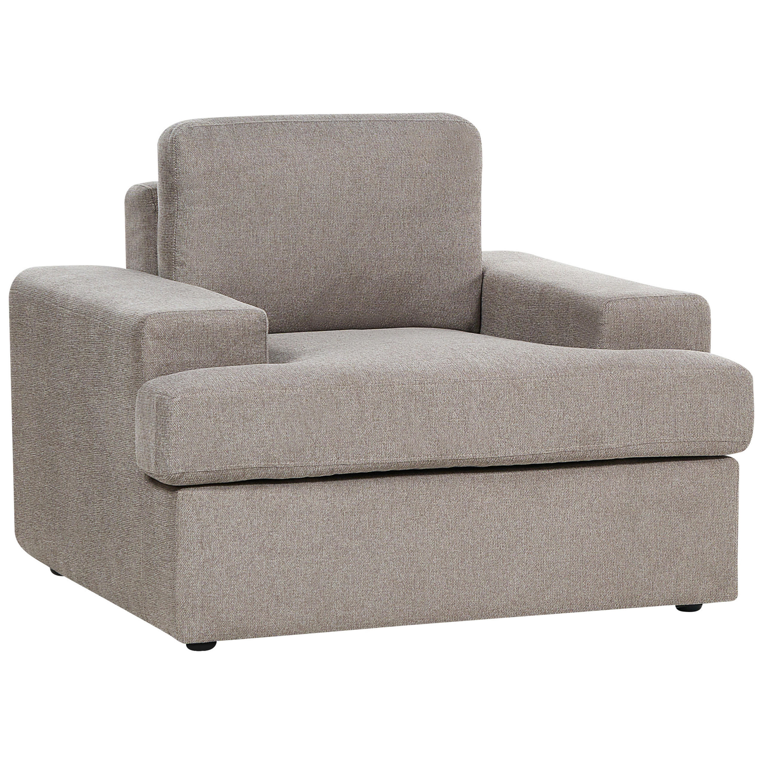 SESSEL taupe Alla - Braun, Textil (108/85/103cm) - Beliani