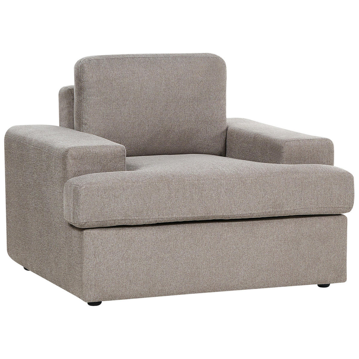 SESSEL taupe Alla - Braun, Textil (108/85/103cm) - Beliani