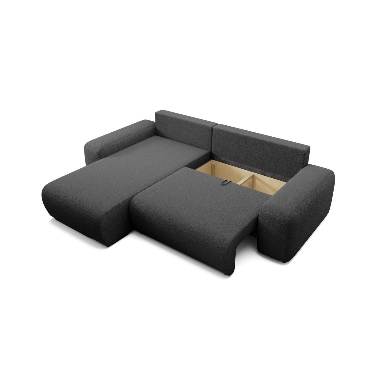 ECKSOFA Bornim Universelle Schwarz (Anthology 19) - Schwarz, Textil (294/185cm) - Fedve