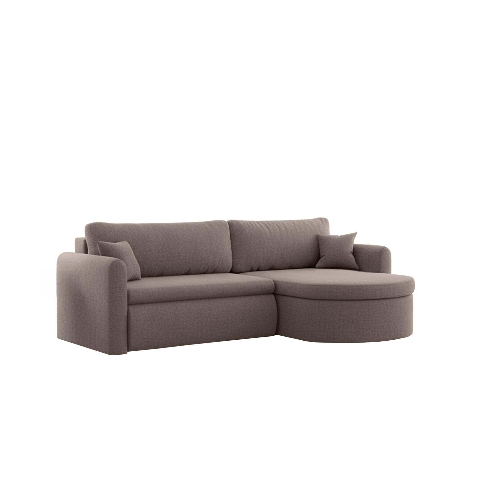 Fun Möbel Ecksofa Braun 250x160 cm