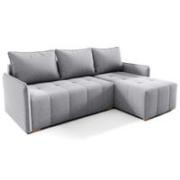 ECKSOFA Hellgrau GREND Rechts - Grau, Textil (210/140cm) - Sepro Meble