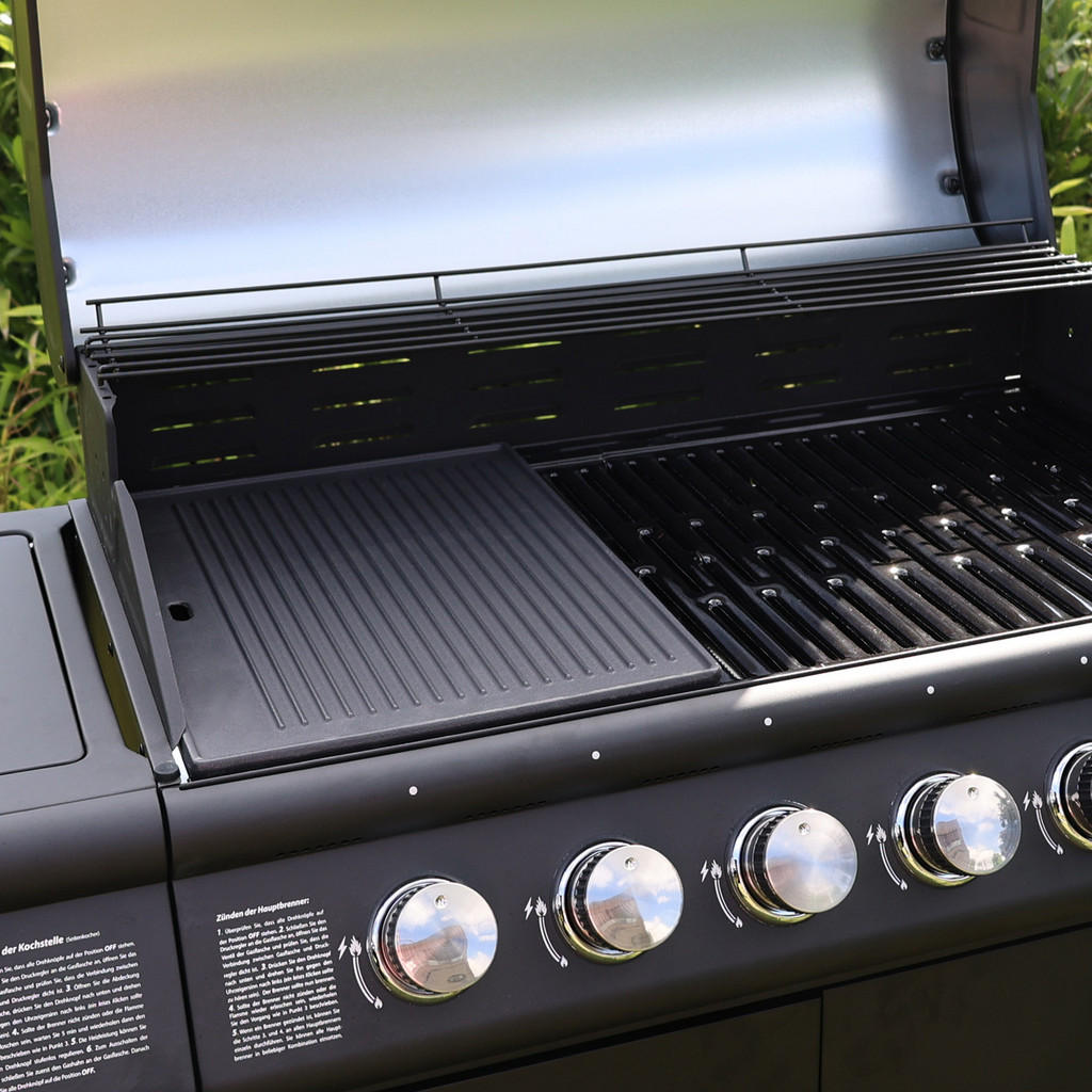 Thumbnail - Taino Grillplatte, Schwarz, Metall, 31.5x1x41 cm, Grills & Outdoor-Küchen, Grillzubehör