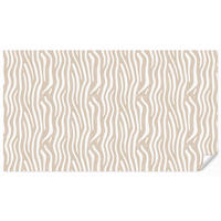 TAPETE - Abstrakt - Zebra - Beige - 400x220 cm - Beige, Papier (400/220cm) - OnlyWow