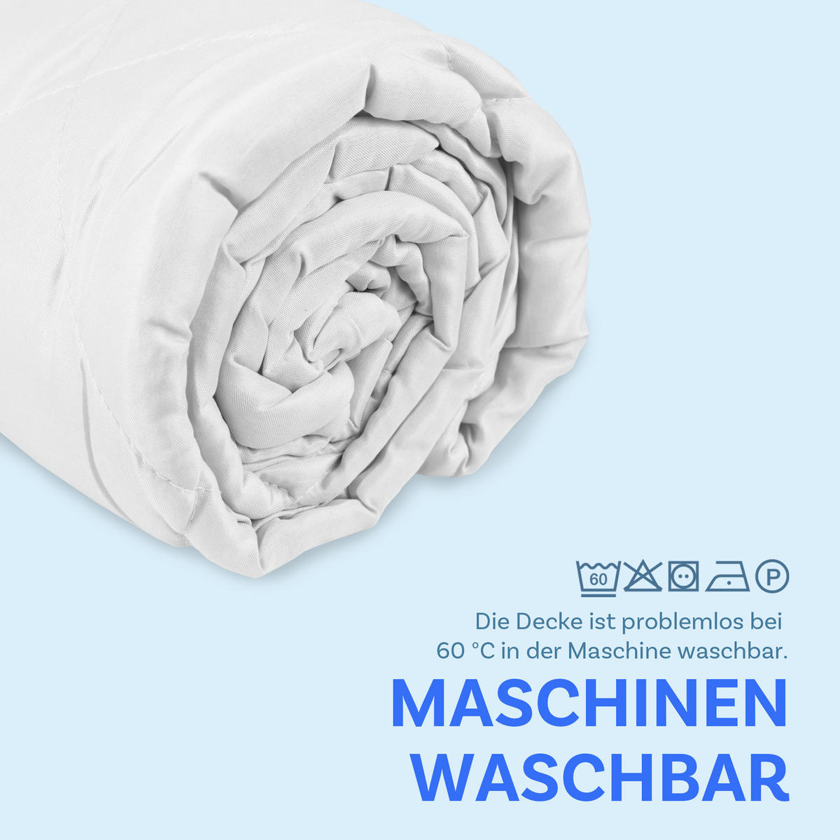 BETTDECKE leichte Sommersteppbett - Weiß - 135 x 200 cm - ohne Bezug nutzbar - Weiß, Textil (135/200cm) - Bestlivings