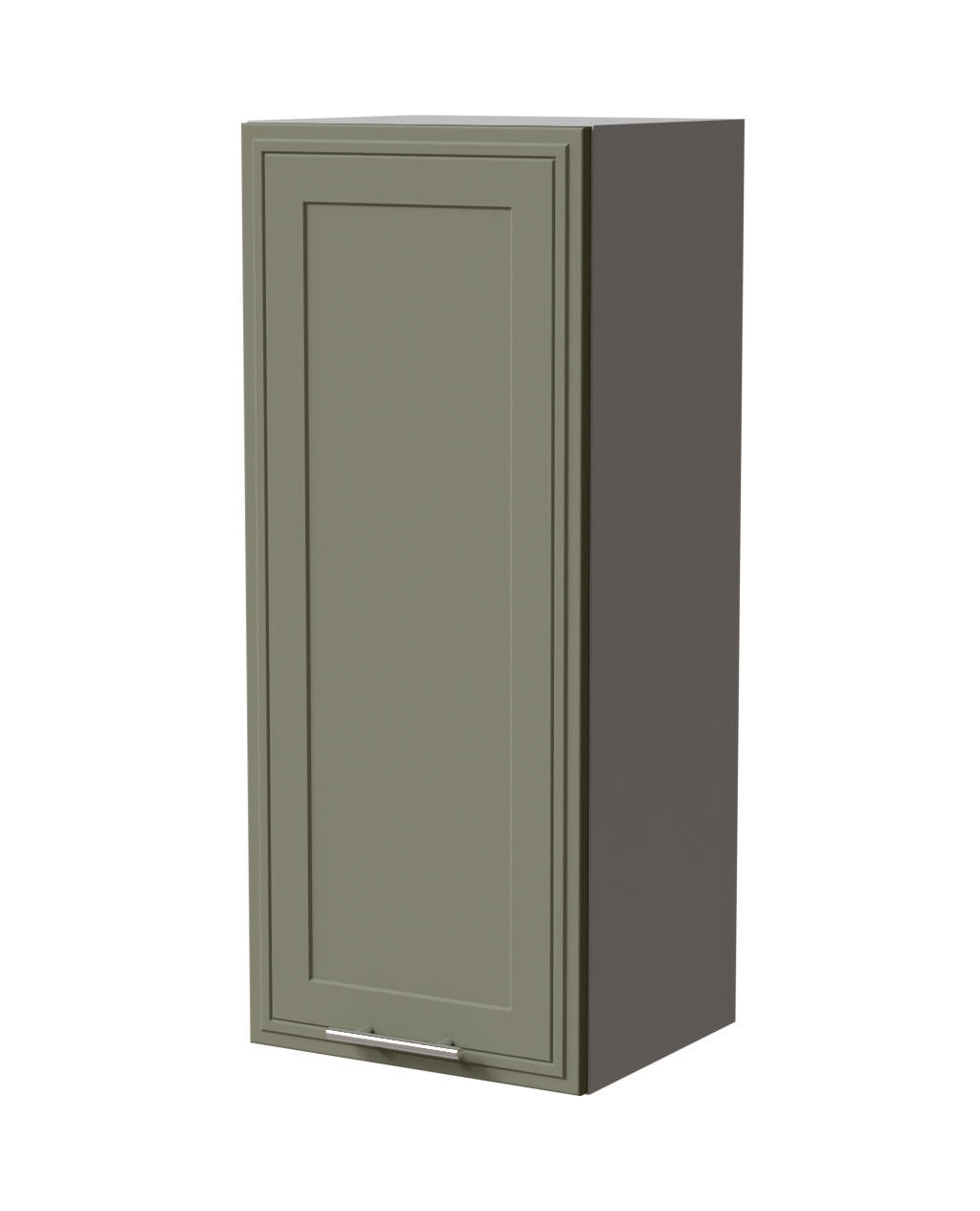 HÄNGESCHRANK Salo W4/40 Grau / Reed Green Matt 40 / 32,5 / 96cm - Grau/Grün, Holz/Holzwerkstoff (40/96/32.5cm) - Feldmann-Wohnen