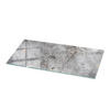 TISCHPLATTE 125x50 cm Naturmarmor Optik - Hellgrau/Grau, Glas (125/50/0.4cm) - TULUP