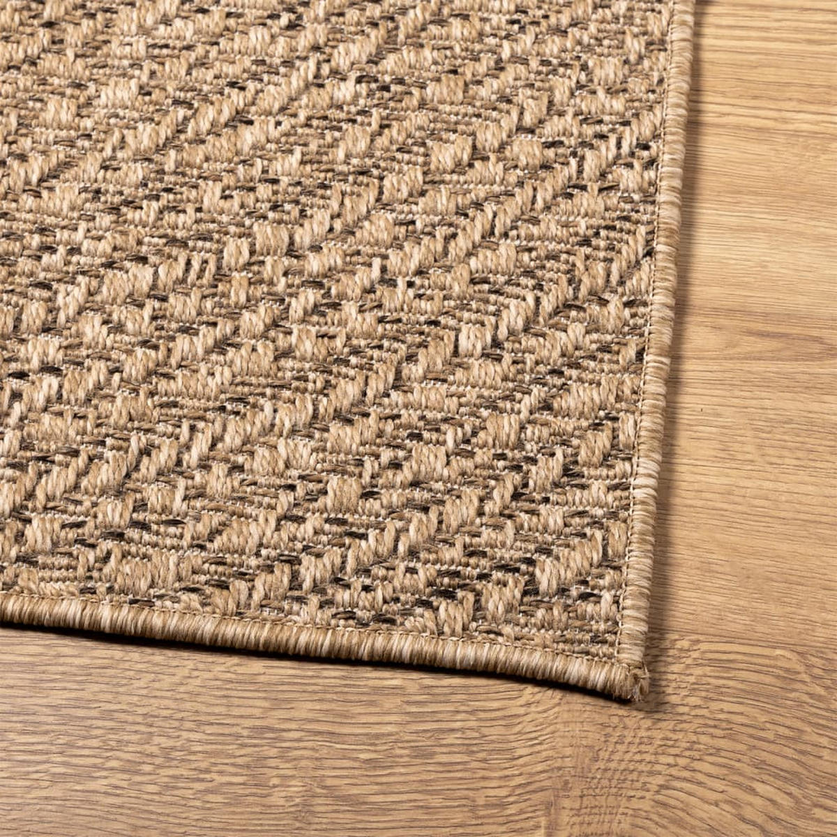 TEPPICH Zizur fur Indoor und Outdoor 200/290 cm aus PP in Jute-Optik - Braun, Kunststoff/Textil (200/290cm) - vidaXL