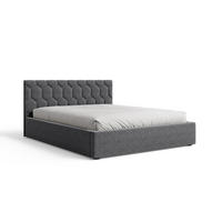 POLSTERBETT 02 160 x 200 cm – Casa – Bett mit Federmechanismus und Stauraum - Dunkelgrau, Holz (160/200cm) - ROYAL24_MARKT