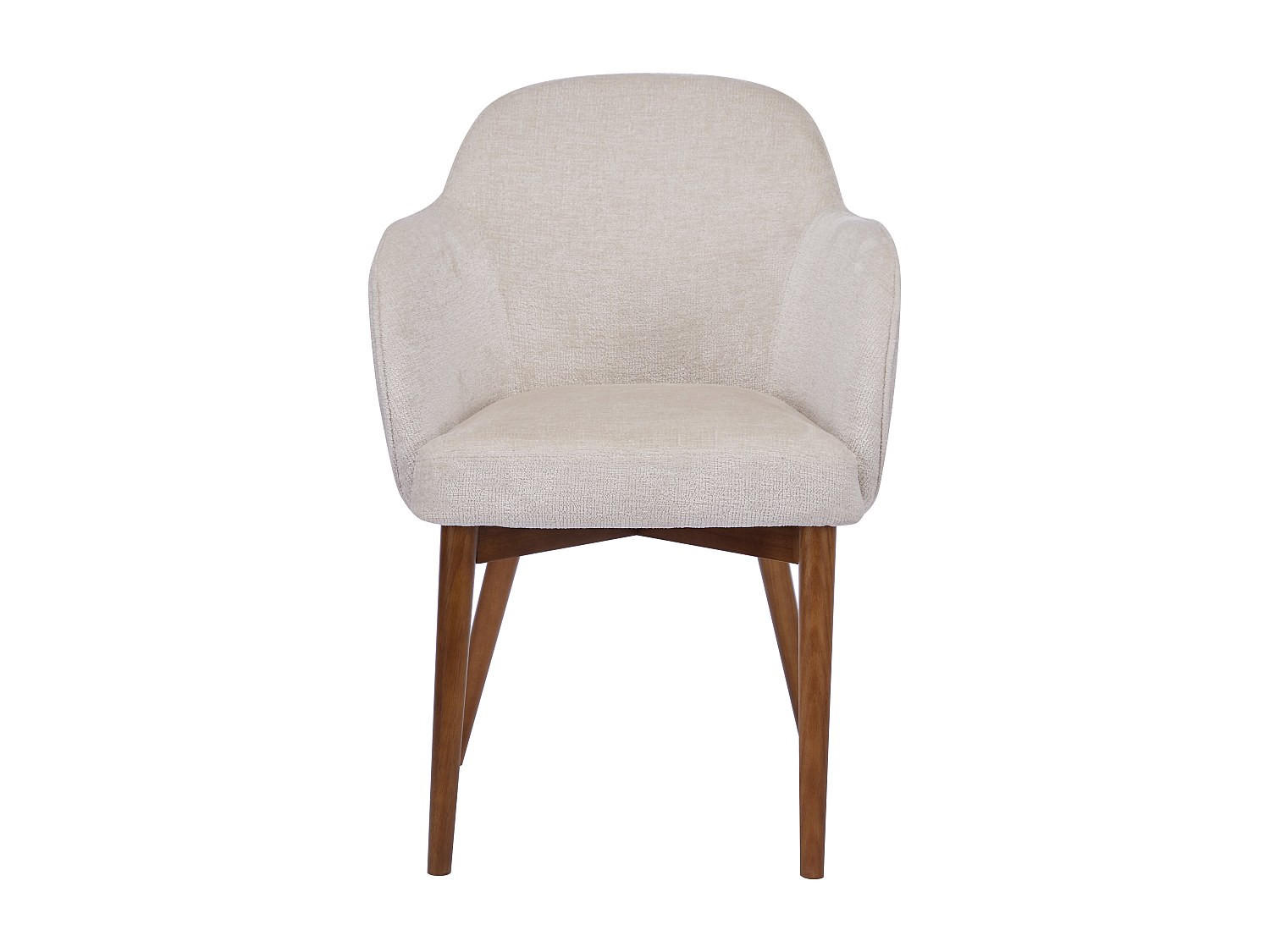 STUHL - 58 cm x 60 cm - Stoff - Cremefarben - MODINIA - Creme, Textil (58/84/60cm) - Vente-Unique