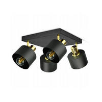 DECKENLEUCHTE BLACKSPOT - Goldfarben/Schwarz, Metall (30/30/20cm) - kiki design