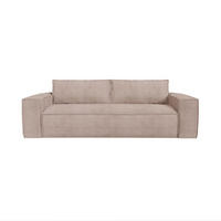 SCHLAFSOFA EXPRESS Dunlopillo Kordstoff taupe 160 cm - Taupe, Textil (234/90/100cm) - Sia Home