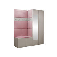 GARDEROBEN-SET Orion XII - Kaschmir/Rosa, Holzwerkstoff/Kunststoff (158/186/46cm) - MIRJAN24