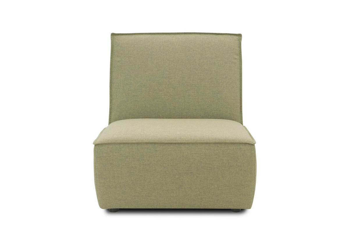 GARTENLOUNGE-SESSEL Brunhilda 76x76x102 mit Outdoorbezug in grün - Grün, Kunststoff (76/76/102cm) - 58aufmkessel