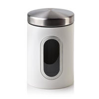 BEHÄLTER Samuel Weiß 9.5/9.5/14.5 cm Metall - Weiß, Metall (9.5/14.5/9.5cm) - Mondex