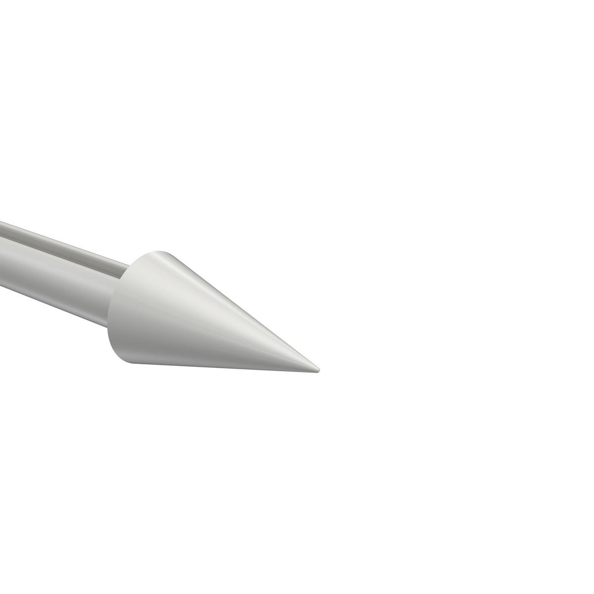 ENDSTÜCKE FÜR GARDINENSTANGEN 20 mm Ø, Savio Weiß, Packung 2 Stück - Weiß, Metall (6/3.4/3.4cm) - INTERDECO