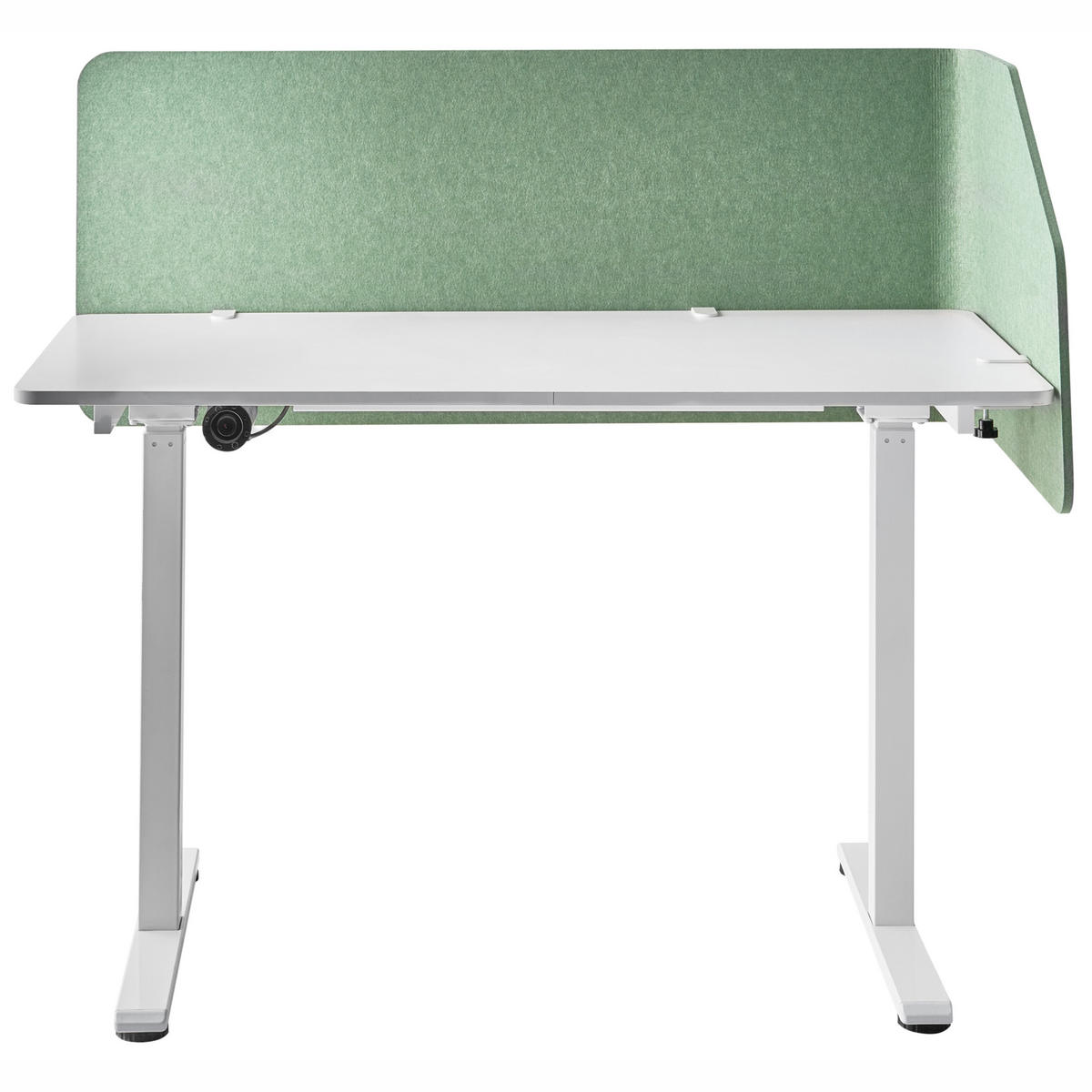 DĚLICÍ STĚNA NA STŮL 120/50 cm Světle zelená Foldy - světle zelená, plast (120/50/1cm) - Beliani