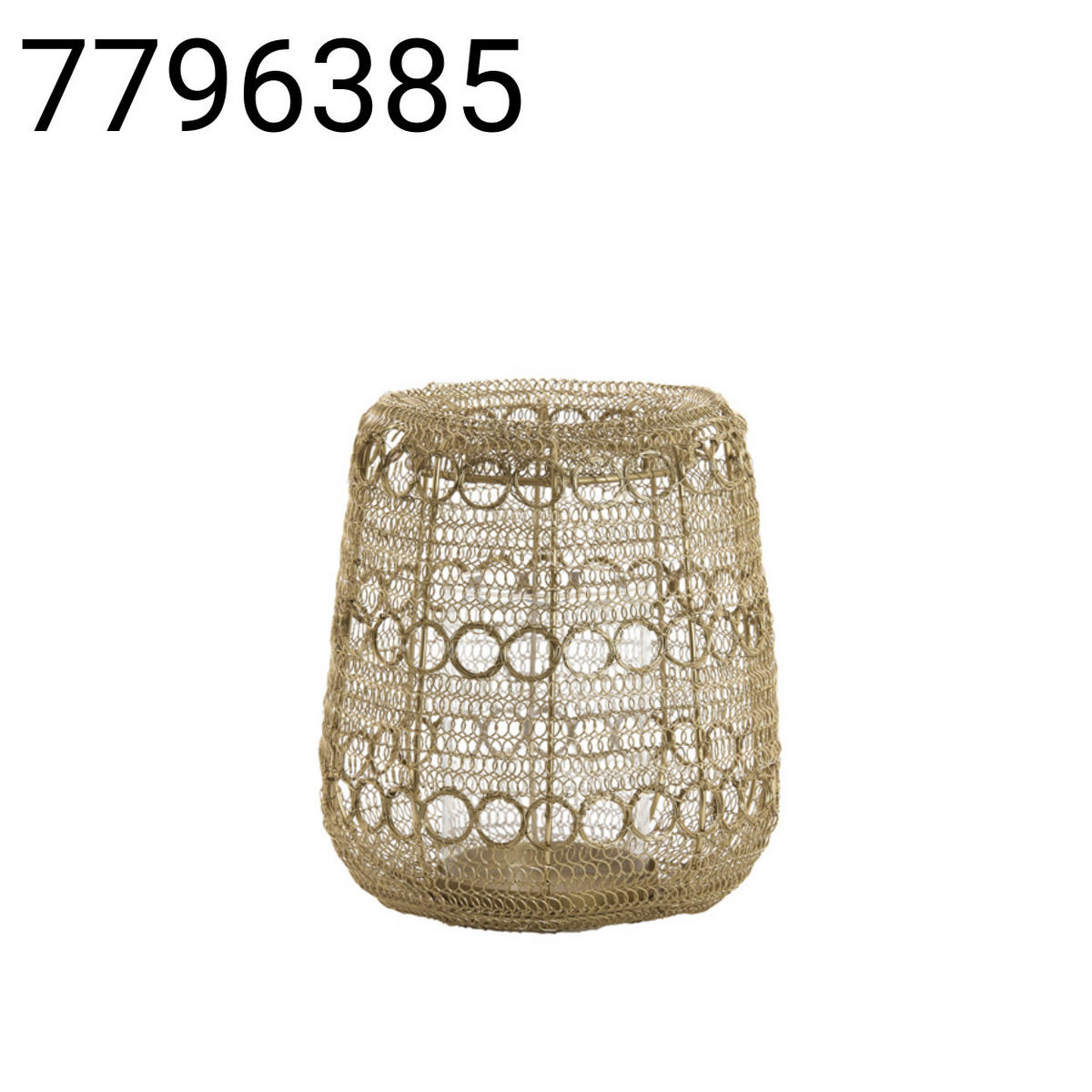 WINDLICHT Salos - Gold - 23/23/25 cm - Goldfarben, Metall (23/25/23cm) - Light & Living