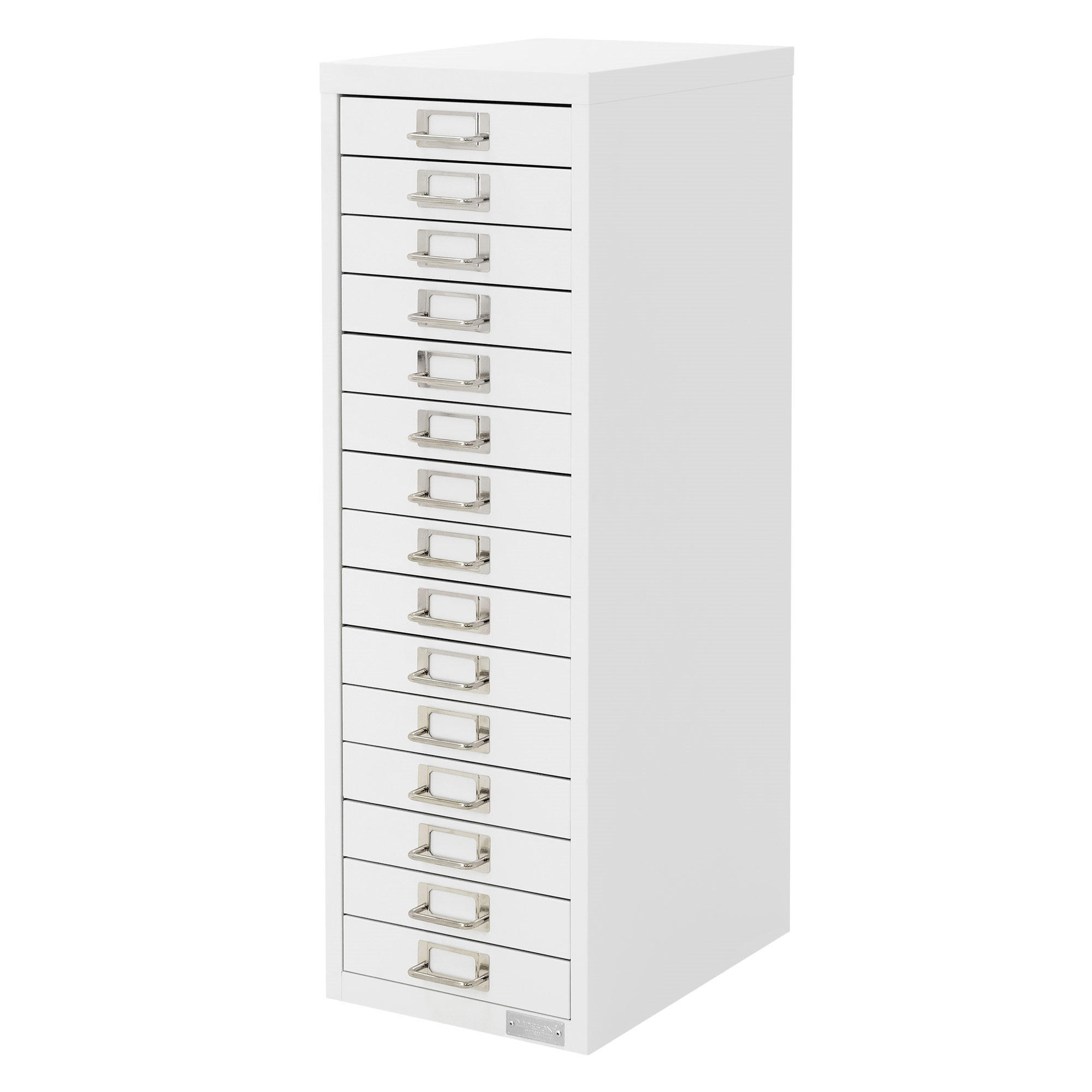 AKTENSCHRANK - Weiß, Metall (28/87/38cm) - ML-DESIGN