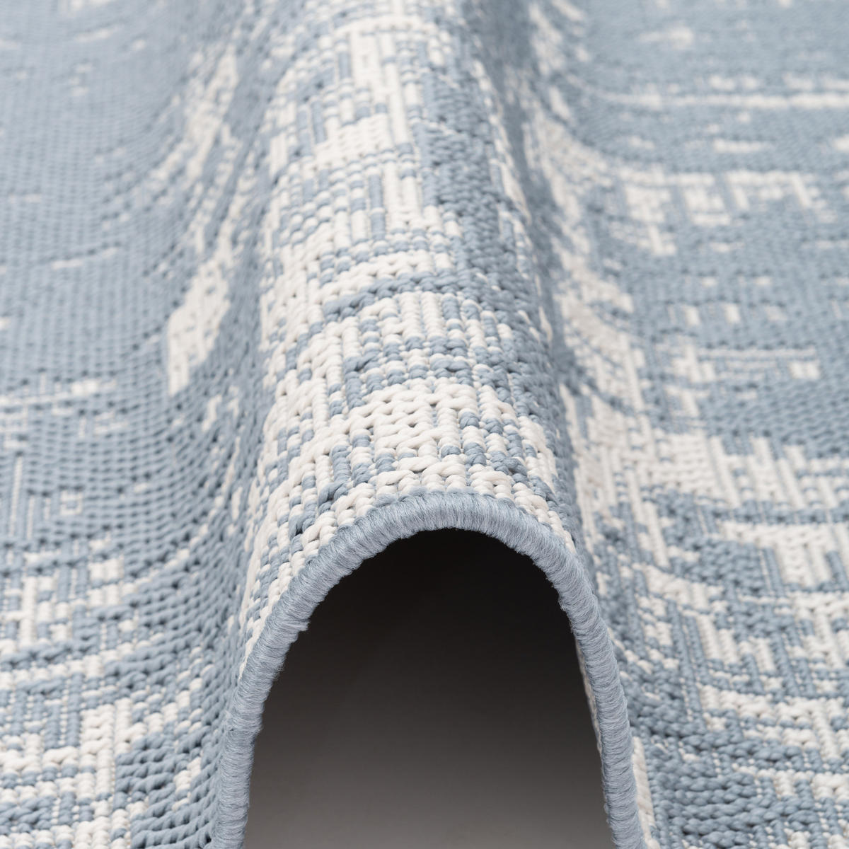 IN & OUTDOOR TEPPICH MARBELLA VINTAGE VERLAUF - Blau, Textil (120/170cm) - Pergamon