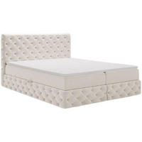 BOXBETT Canolo 140x200 Cremige - Creme, Holz/Textil (140/200cm) - Graingold