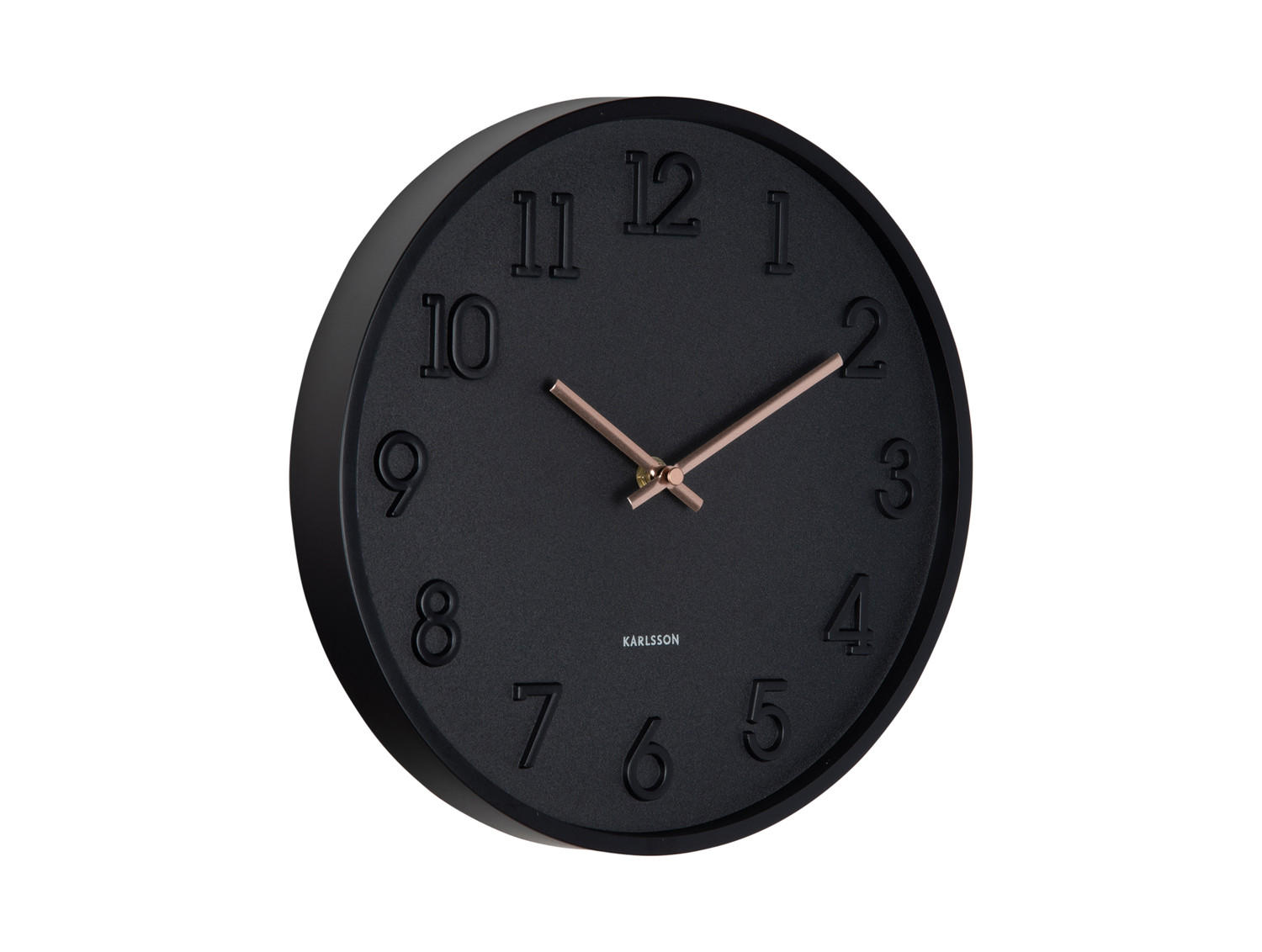 WANDUHR Calma 3.8/30/30 cm - Schwarz, Kunststoff (30/30/3.8cm) - Karlsson