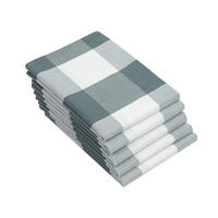 GESCHIRRTÜCHER, 5er-Set, 50x70 cm, 100% Baumwolle, Grau - Anthrazit, Textil (50/70cm) - Zollner