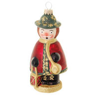 CHRISTBAUMSCHMUCK Räuchermännchen Rot 12cm (Glas / 1 Stk.) - Rot, Glas (5/12/5cm) - Krebs Glas Lauscha