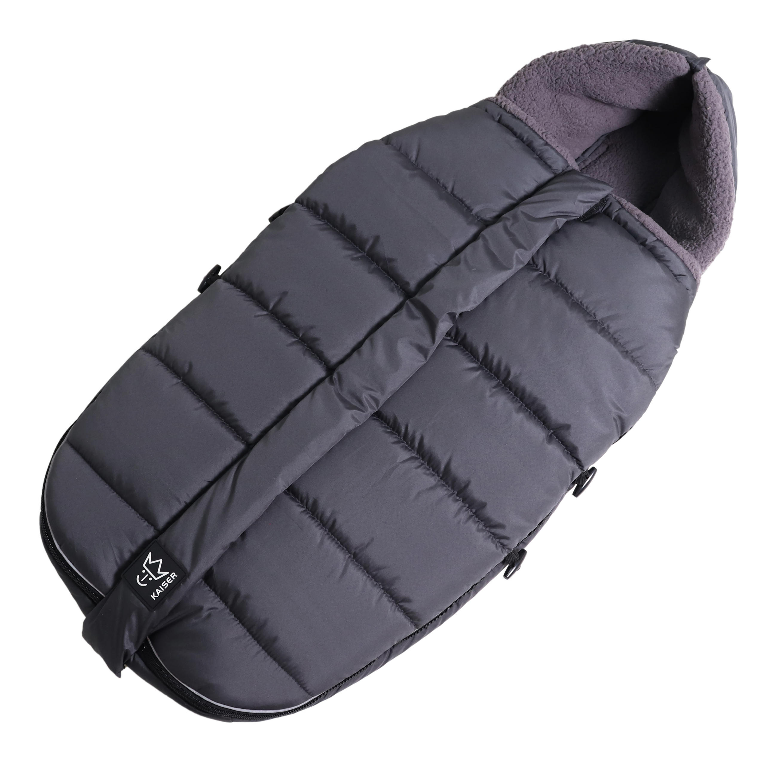 KINDERWAGEN-FUSSSACK Mila, anthracite - Dunkelgrau, Textil (48/7/105cm) - Kaiserbaby