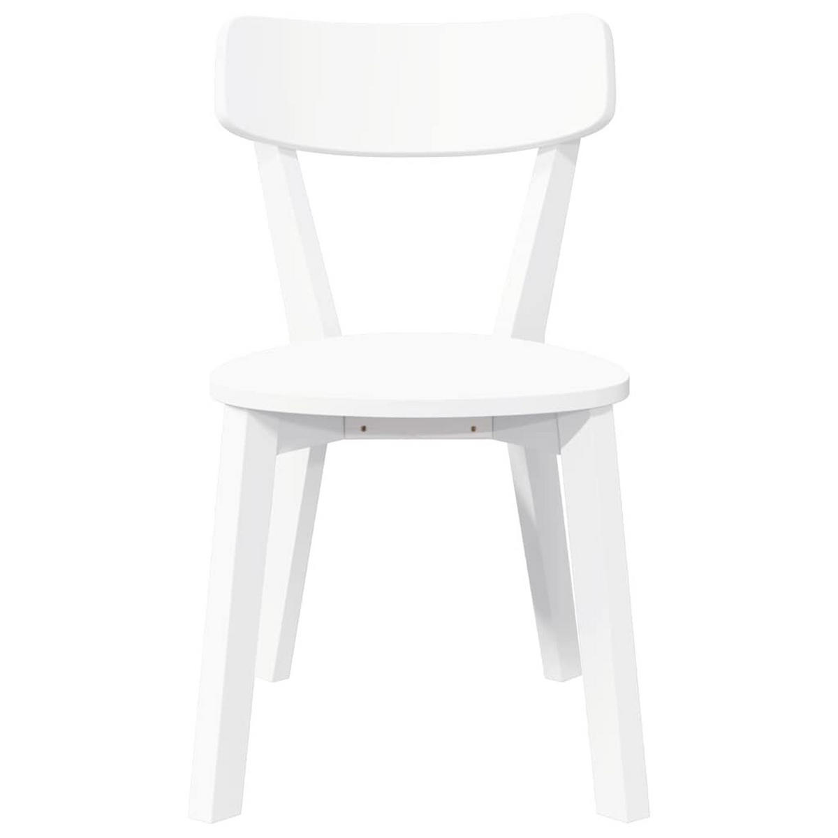 STUHL-SET 2 Stk Brenthain 47.5/79.5/53 cm - Weiß, Holz (47.5/79.5/53cm) - ZMH