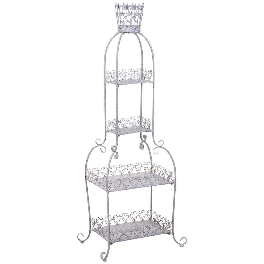 METALLREGAL mit 4 Böden 73x48x188 cm Grau - Grau, Metall (73.03/188.6/48.9cm) - Wanderlust