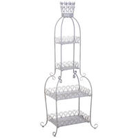 METALLREGAL mit 4 Böden 73x48x188 cm Grau - Grau, Metall (73.03/188.6/48.9cm) - Wanderlust