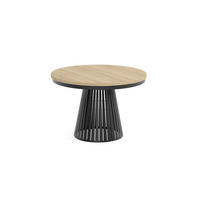 ESSTISCH Cone Bis - Schwarz/Sonoma Eiche, Holzwerkstoff/Metall (120/120/76cm) - Meblini