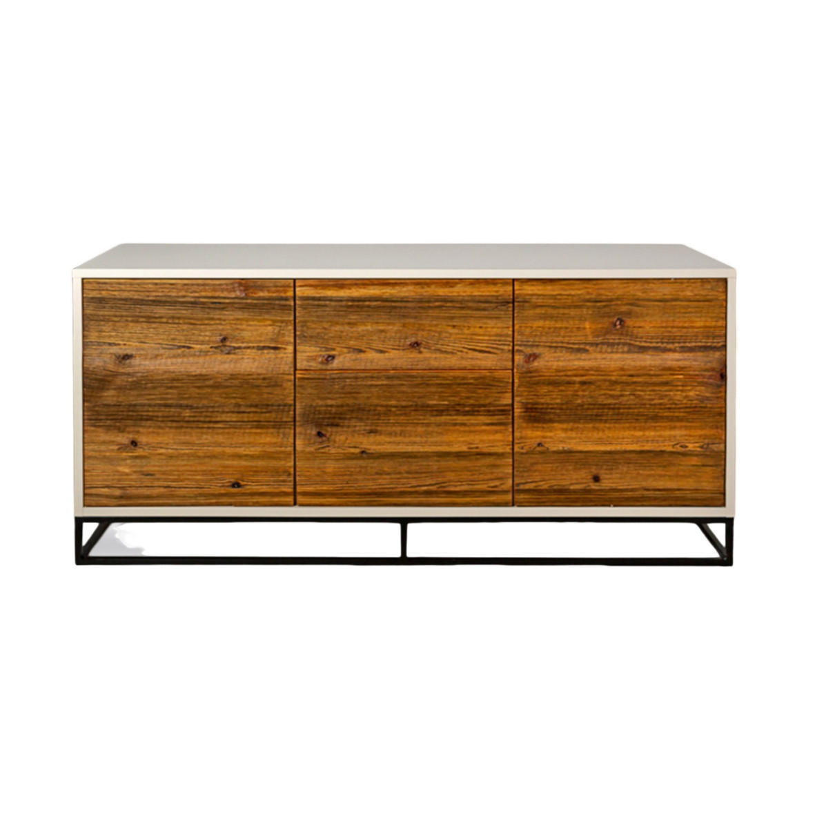 TV-SCHRANK/KOMMODE aus Massivholz für das Wohnzimmer ADEO - Eichefarben, Holz (130/60/40cm) - Rawood Furniture