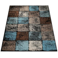 KURZFLORTEPPICH, kariert, Braun, 80 x 150 cm - Braun, Textil (80/150cm) - KADIMA DESIGN