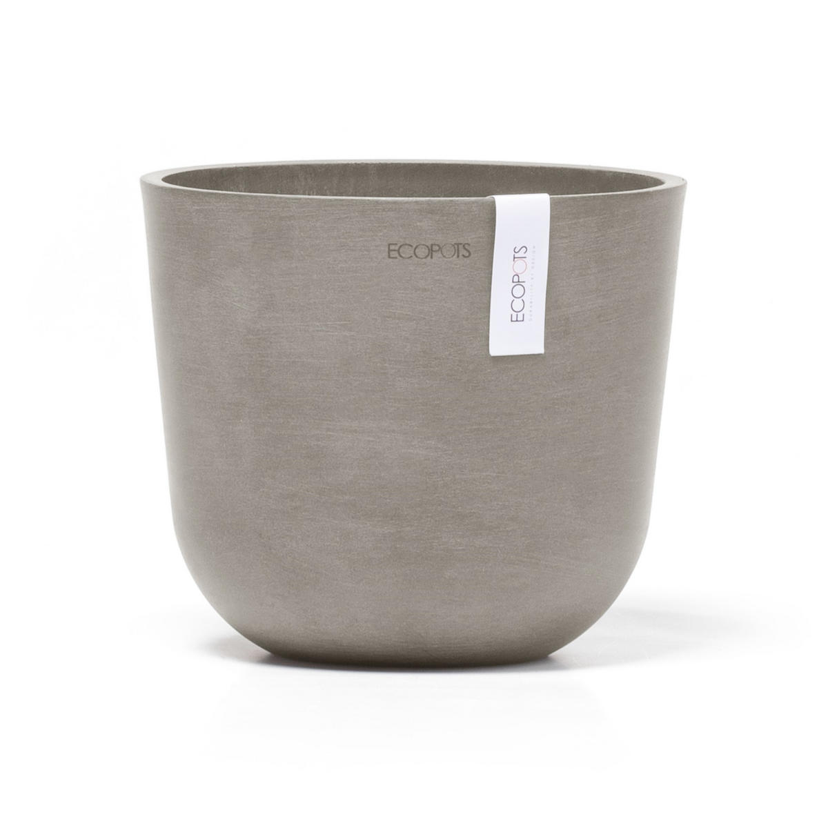 BLUMENTOPF Oslo Mini 19/16,5 cm Taupe - Taupe, Kunststoff (19/16.5cm) - Ecopots