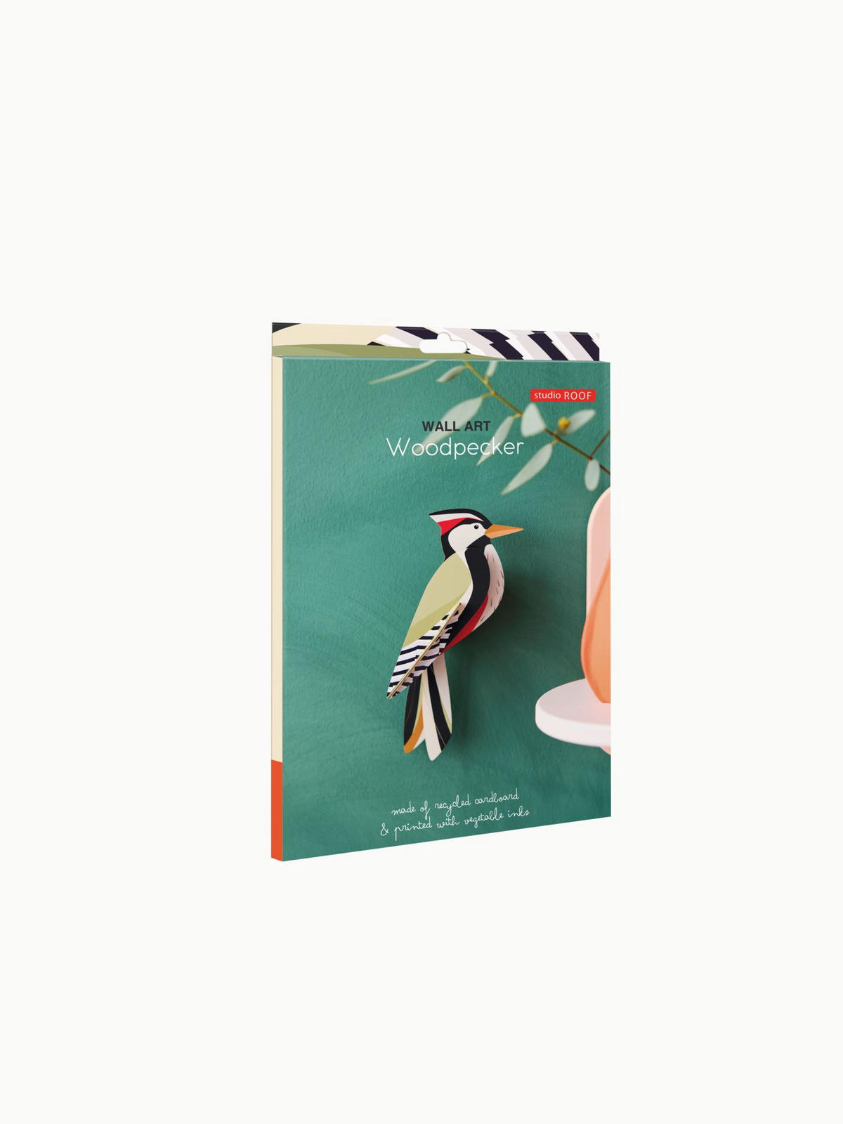 WANDDEKO Specht 5.5/8 cm - Multicolor, Wellpappe (5.5/8/21cm) - Studio Roof