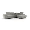 ECKSOFA EMILY mit Schlaffunktion Quelle 83 Rechts - Grau, Textil (275/200cm) - Bedante