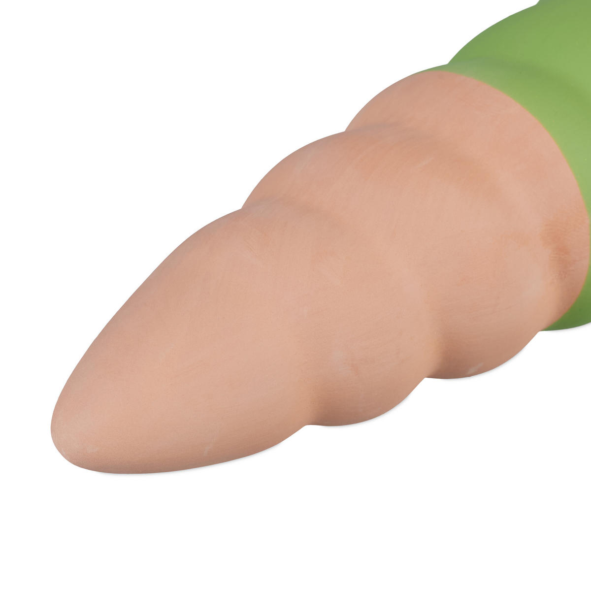 4XTONKEGEL - Hellbraun/Grün, Keramik (4.5/11.5/4.5cm) - Relaxdays