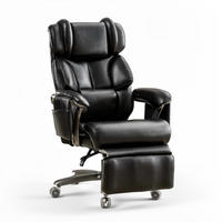 CHEFSESSEL mit Massage-Heizung Schwarz - Schwarz, Naturmaterialien (76.5/121.5/85.5cm)