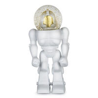 DEKOFIGUR The Action Hero, Polyresin, Glas, Weiß - Weiß, Glas (12/24.5/14cm) - Donkey Products