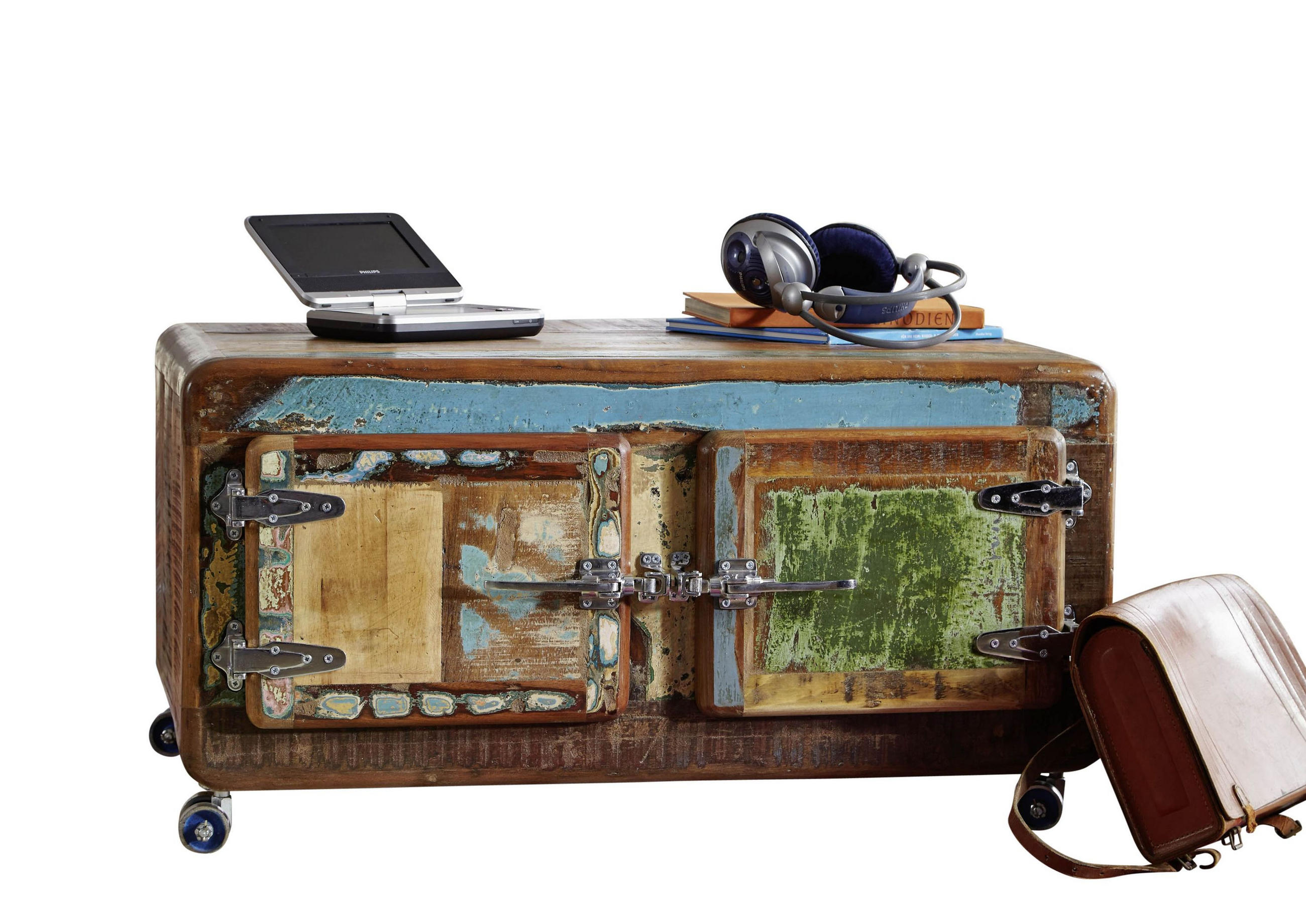 COUCHTISCH Altholz 90x60x40 mehrfarbig lackiert FREEZY #20 - Multicolor, Holz (90/60/40cm) - Massivmoebel24