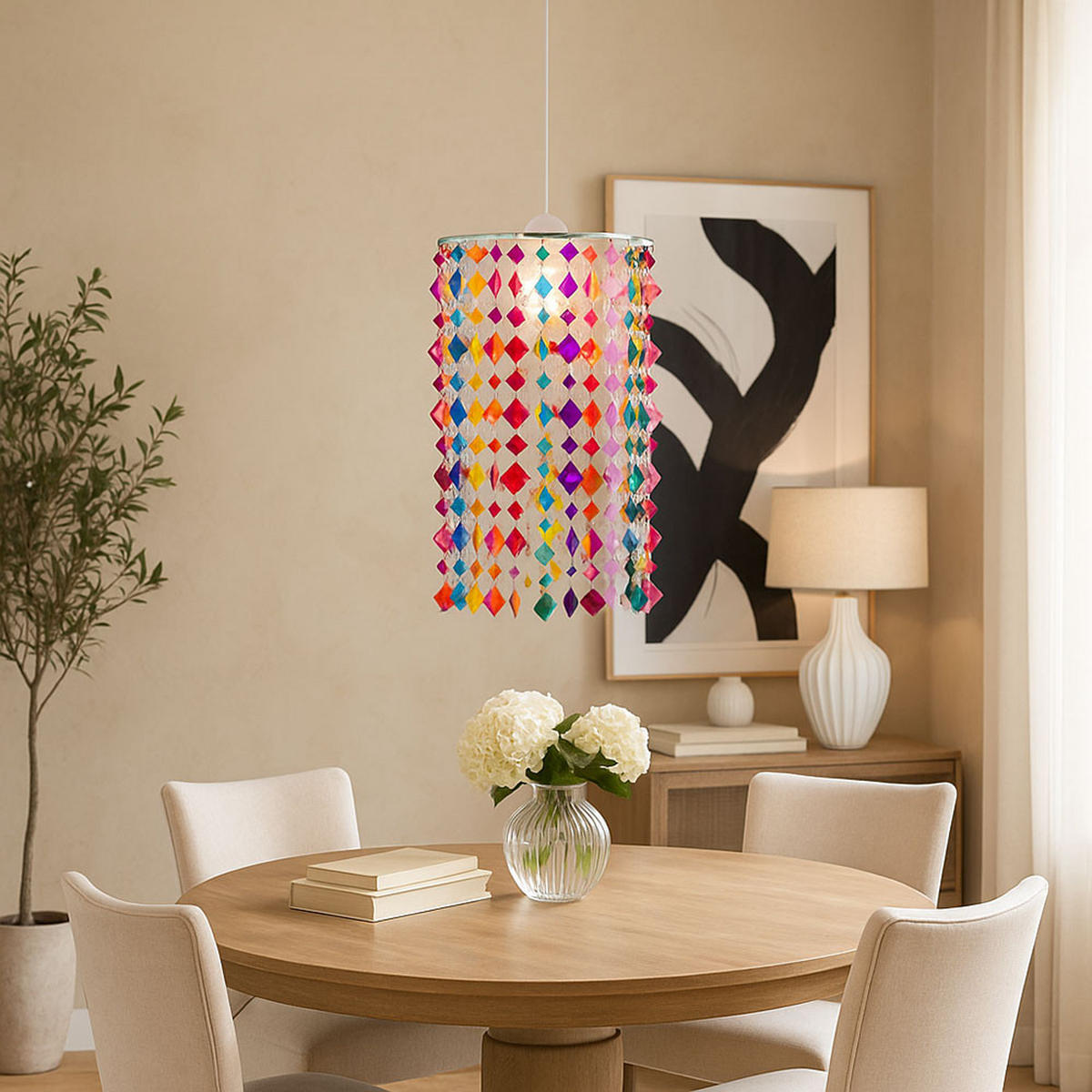 LED HÄNGELAMPE Metall Bunt - Multicolor, Metall (22.5/22.5/36cm)