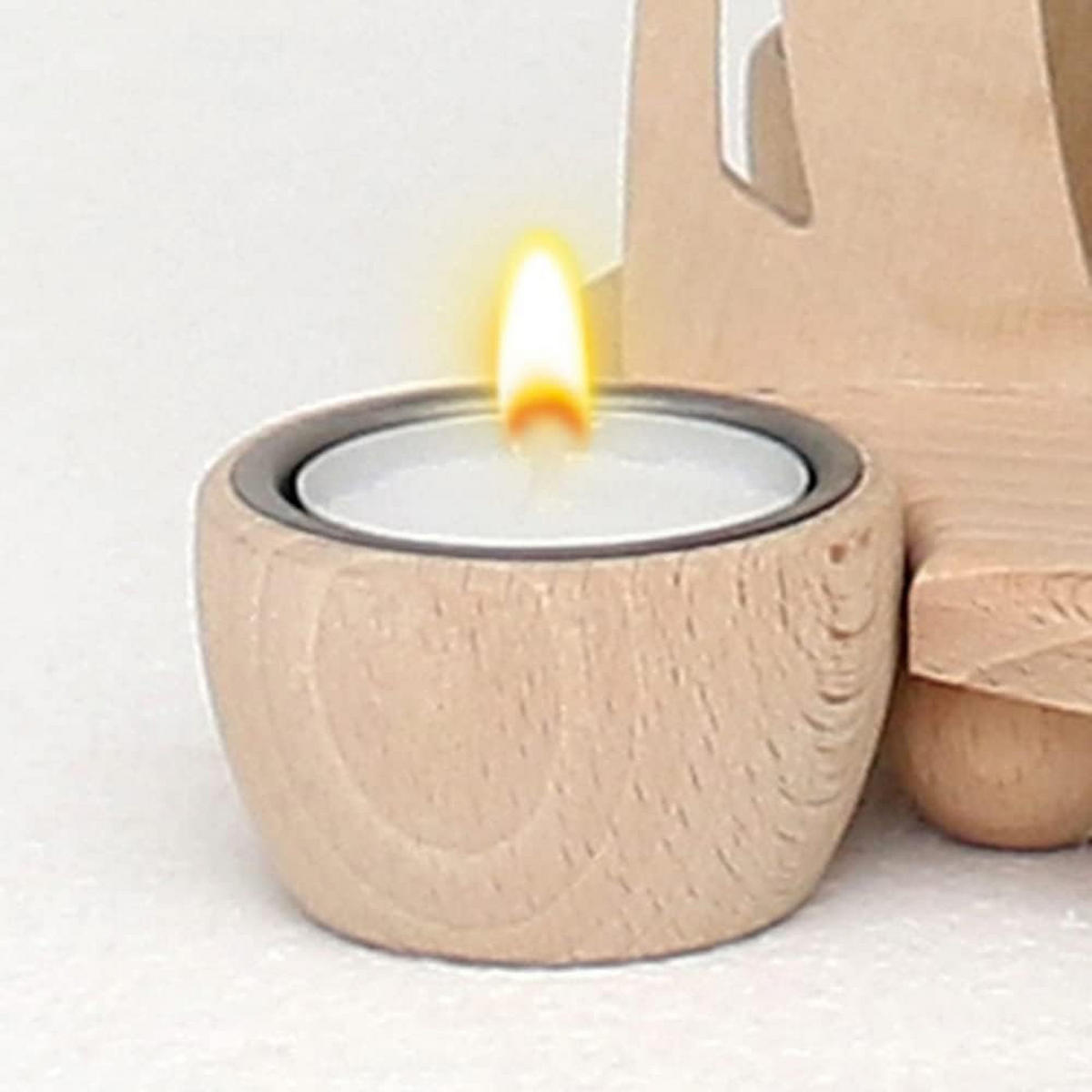 PYRAMIDE Rehe 20/24/35 cm - Multicolor, Holz (0.1/35/0.1cm) - Dekoteam24