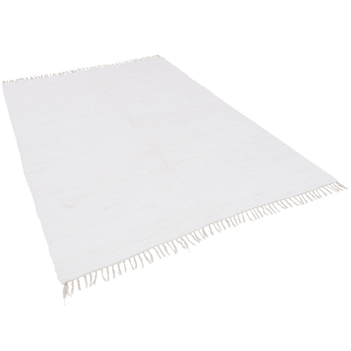 BAUMWOLLE NATUR TEPPICH JOLLY COTTON - Weiß, Textil (70/250cm) - Pergamon