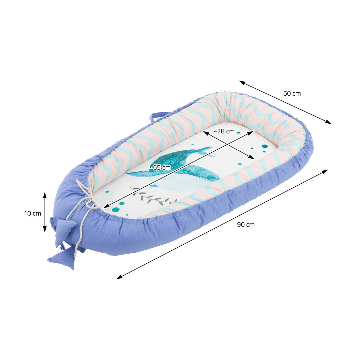 BABYNEST - Dunkelblau, Textil (50/90cm) - Joyz