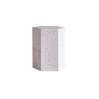 BEISTELLTISCH Zoé Weiß aus Premium-Terrazzo - Weiß, Stein (35/40/50cm) - Tikamoon