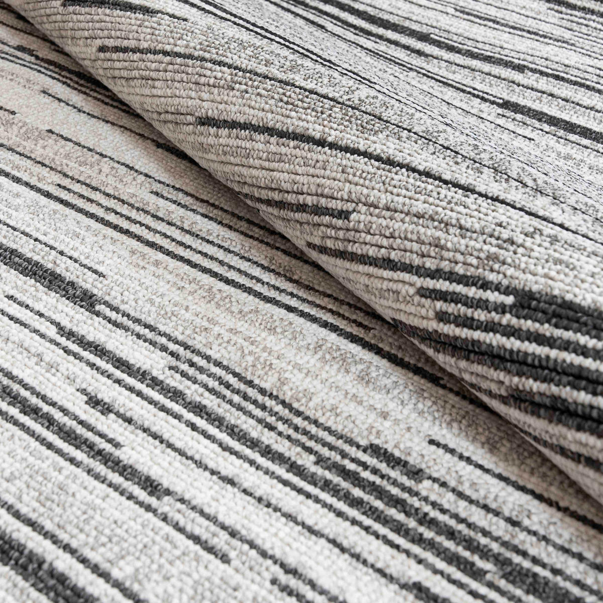 TEPPICH Lora PE08A Mazovia 80x150cm Anthrazit Grau Abstrakt Kurzflor - Anthrazit, Textil (80/150cm) - Mazovia