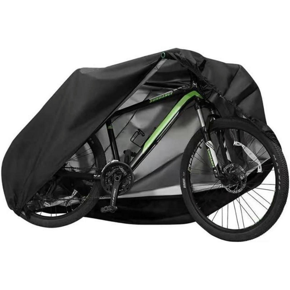 FAHRRADABDECKUNG aus Nylon-Gewebe, wasserdicht - Schwarz, Textil (7.6/7.6/7.6cm)