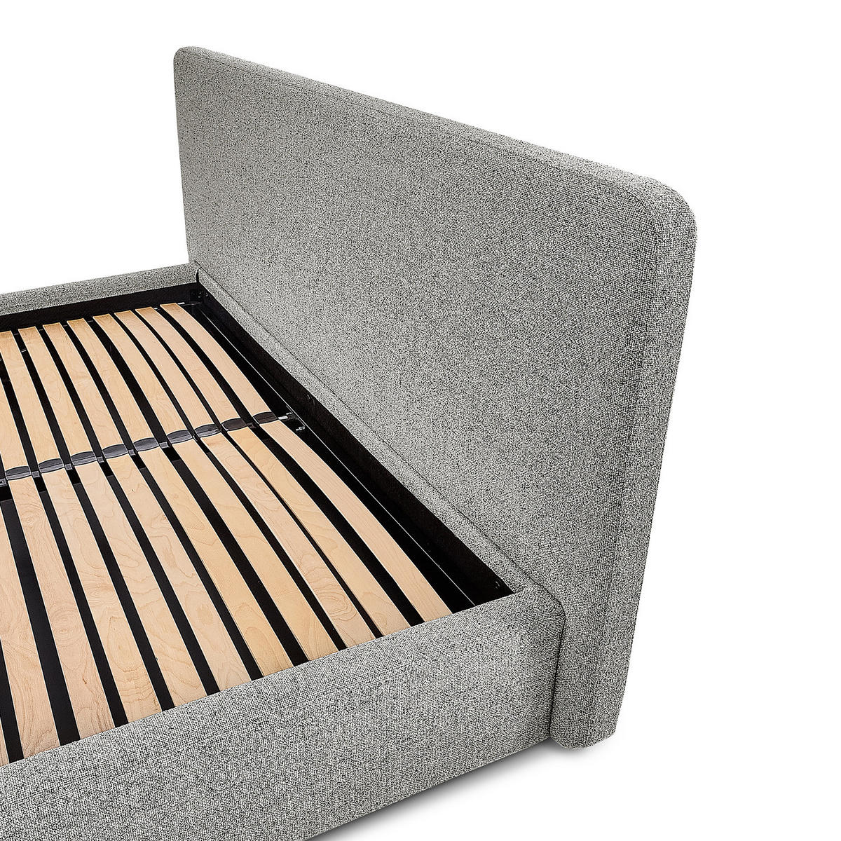 POLSTERBETT - Grau, Textil (140/200cm) - home24